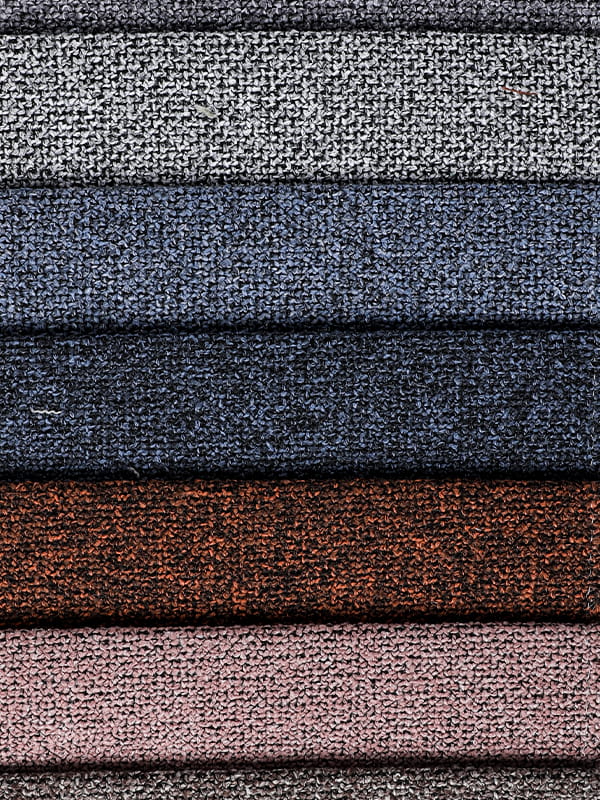 Mandalay sofa tenunan kain linen poliester dua warna