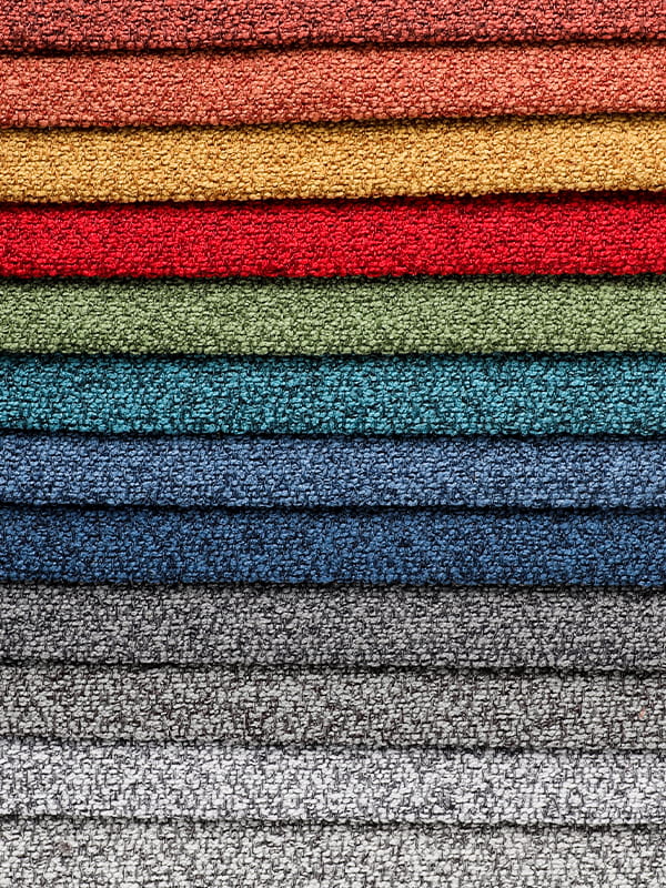 Fabrik Sofa Polyester dan Linen Sofa Linen Coral